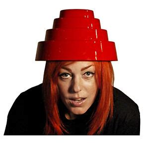 Adult Men's Devo Energy Dome Costume Hat Red 1980's New Wave "Whip-It ...