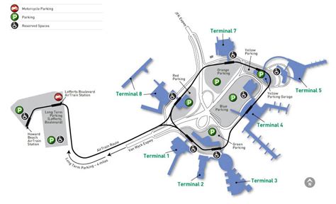 jfk parking map | Airport Parking Guides