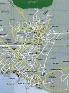 Street Map of Paphos | Road Maps of the Paphos Area | Maps of Cyprus