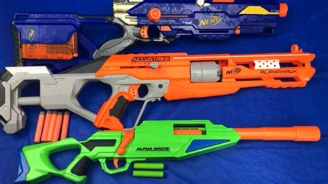 Sniper Blasters Box of Toys Nerf Guns Toy Guns for Kids - YouTube