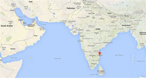 Chennai india map - Map of Chennai india (Tamil Nadu - India)