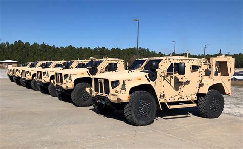 The first six Joint Light Tactical Vehicles (JLTV) to be delivered to ...