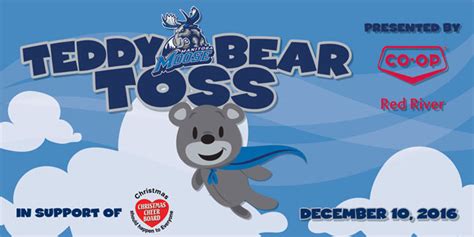 Teddy Bear Toss coming Dec. 10 - Manitoba Moose