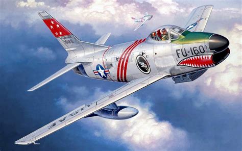 F-86D Sabre Dog (Andrzej Deredos) | Airplane war, Aviation art ...