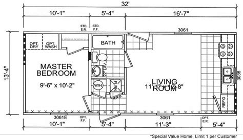 Single Wide Mobile Homes Floor Plans And Pictures | Review Home Co