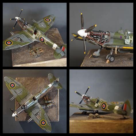 Just finished my first Spitfire "diorama", here is some photos of it ...