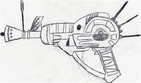 Ray Gun Sketch by mxtxm on DeviantArt