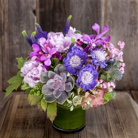 Amethyst | Purple flower arrangements, Flower bouquet delivery, Flower ...