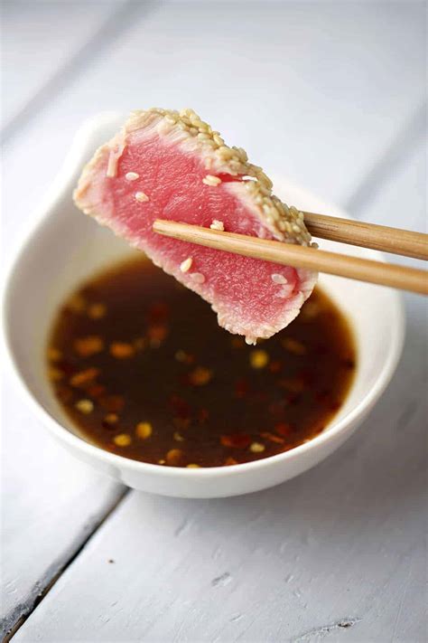 Ahi Tuna with Soy Ginger Lime Sauce - Jessica Gavin