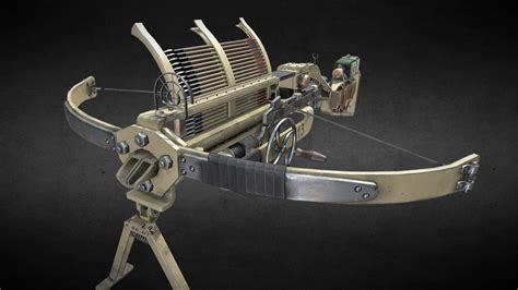 Dieselpunk machinegun-crossbow - 3D model by amfitrion [444feb7 ...