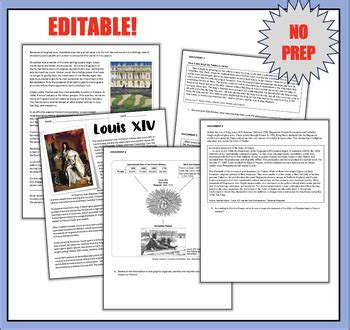 King Louis XIV - Absolute Monarch. Lesson, DBQs, PowerPoint | TPT