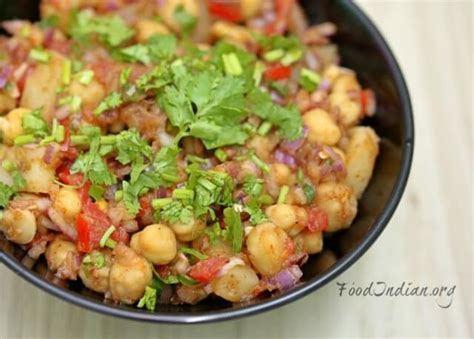 Chana Chaat Recipe – White Chickpeas Chaat | Food Indian