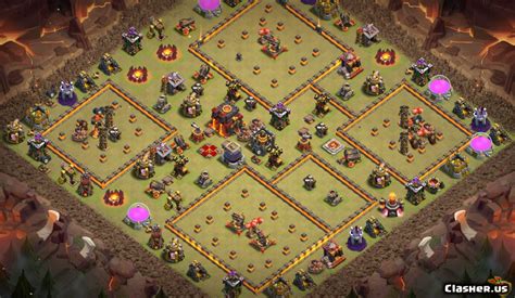 Copy Base [Town Hall 10] TH10 War base #185 [With Link] [4-2020] - War ...