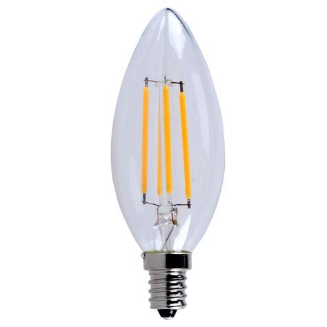 Elegant Lighting 40W Equivalent Soft White E12 Dimmable LED Filament ...