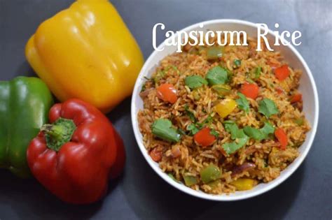 Capsicum Rice - Indian Veggie Delight