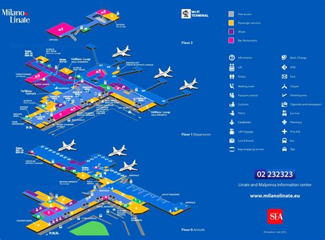 Milan Linate Airport Map - Ontheworldmap.com