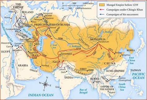 russia - Why was the northern boundary of the Mongol empire set where ...