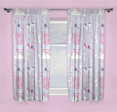 Peppa Pig Unlined Pencil Pleat Curtains (9338137) | Argos Price Tracker ...