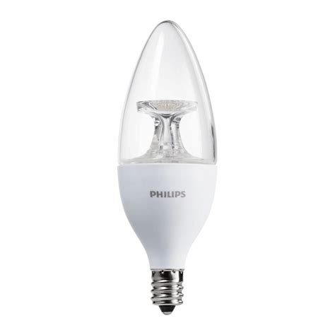 Philips 40W Equivalent Dimmable B11 E12 Soft White LED Light Bulb (12 ...