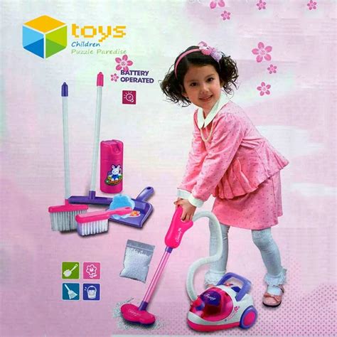 Pretend Play Simulation Appliances Children Toy Vacuum Cleaner Set ...