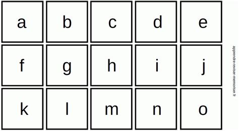 Un jeu de Memory des lettres pour apprendre à reconnaître les ...