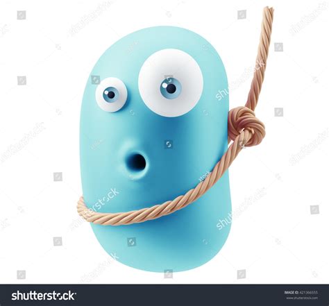 Hanging Gallow Emoji Cartoon 3d Rendering Stock Illustration 421366555 ...