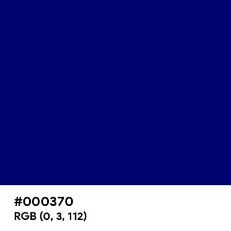 Neon Dark Blue color hex code is #000370