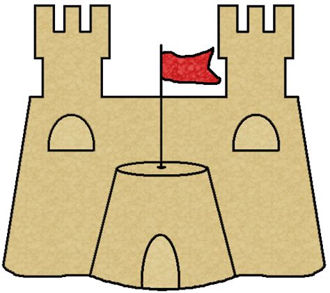 beach sand castle clipart - Clip Art Library