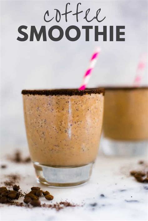 Healthy Coffee Smoothie (Only 7 Ingredients) • A Sweet Pea Chef