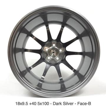 SSR GTX01 18x9.5 + 40 5x114.3 Wheel in Dark Silver