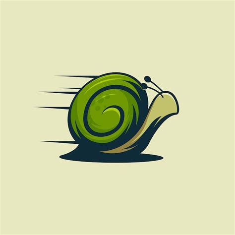 Premium Vector | Fast snail logo , animal snail logo