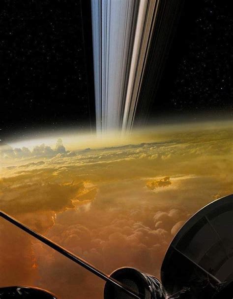 Cassini's final image before falling into Saturn's atmosphere and ...