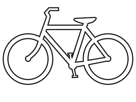 Black and white drawing of the bike clipart free image download