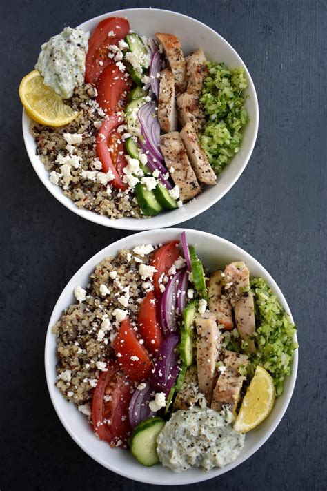 Greek Chicken Meal Prep Bowls | The Nutritionist Reviews