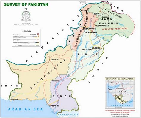 Map of Pakistan | Consulate General Of Pakistan