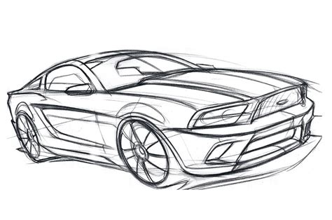 Mustang Gt 350, New Ford Mustang, 2015 Ford Mustang, Car Design Sketch ...