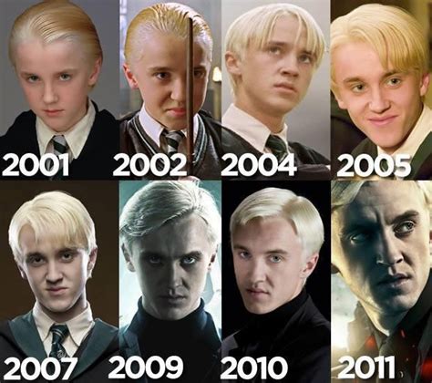 Draco Malfoy Evolution | Harry potter cast, Harry potter characters