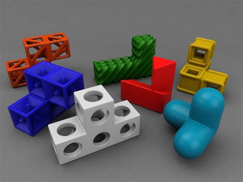 Soma cube puzzle game 3D model 3D printable | CGTrader