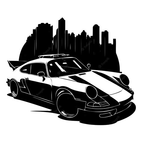 Premium Vector | Car vector art silhouette