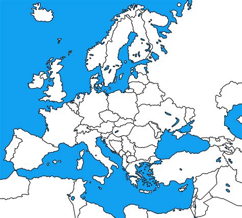 Image - Blank Map of Europe.png | TheFutureOfEuropes Wiki | FANDOM ...