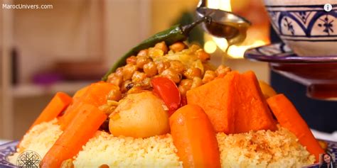 Recette de Couscous marocain aux légumes