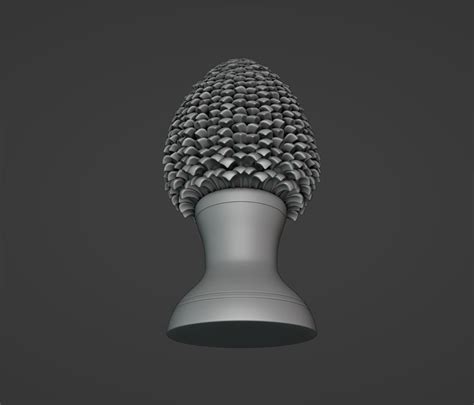 3D Sicilian Pigna - Pine Cone Ceramic - TurboSquid 2132039