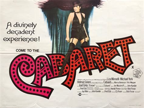 Original Cabaret Movie Poster - Bob Fosse - Liza Minnelli - Oscar Winner