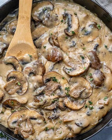 Creamy Sauteed Mushroom Recipe - Healthy Fitness Meals