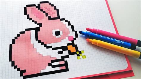 Handmade Pixel Art How To Draw Kawaii Bunny Pixelart | Images and ...