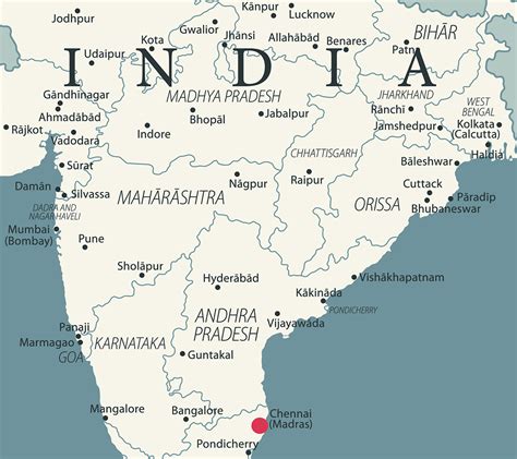 India Map With Chennai - Alvera Marcille