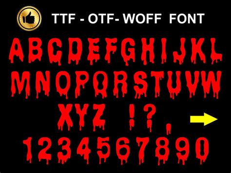 Blood Font SVG 2 Horror Font SVG Horror Alphabet Svg Horror - Etsy UK