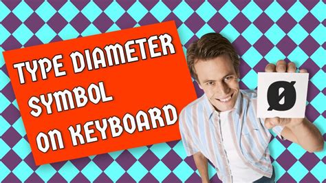 How to type Diameter Symbol (Ø) on Keyboard - YouTube