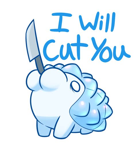 Snom has a knife by greenpidge on DeviantArt