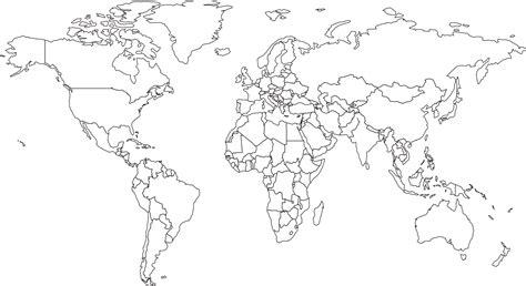 World Blank Map - Download Blank World Map & Print